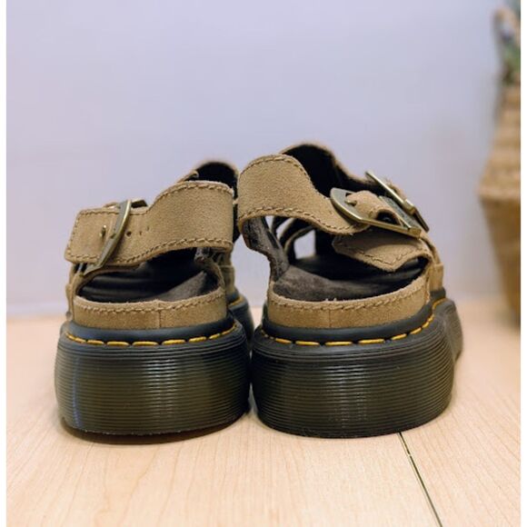Dr. Martens Wrenlie Savannah Tan Bronx Suede Fisherman Sandals UK 7 NWOB - Picture 7 of 13
